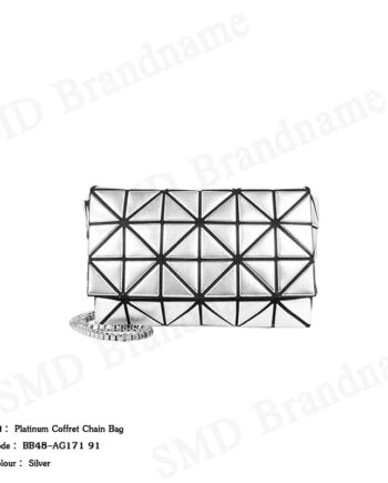 BAO BAO Issey Miyake กระเป๋าสะพาย รุ่น Platinum Coffret Chain Bag Code: BB48-AG171 91