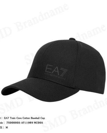 EA7 Emporio Armani หมวกแก็ป รุ่น Train Core Cotton Baseball Cap  Code: 7X000005 AF11989 MC005