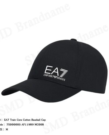 EA7 Emporio Armani หมวกแก็ป รุ่น Train Core Cotton Baseball Cap  Code: 7X000005 AF11989 MC008