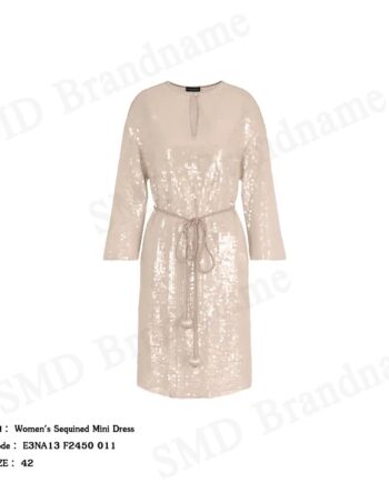 Emporio Armani ชุดเดรสผู้หญิง รุ่น Women's Sequined Mini Dress Code: E3NA13 F2450 011