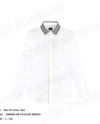 Armani Exchange เสื้อเชิ้ตแขนยาวผู้ชาย รุ่น Slim Fit Cotton Shirt Code: XM000198 AF10192 M0053