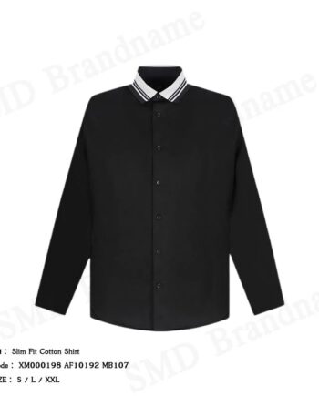 Armani Exchange เสื้อเชิ้ตแขนยาวผู้ชาย รุ่น Slim Fit Cotton Shirt Code: XM000198 AF10192 MB107
