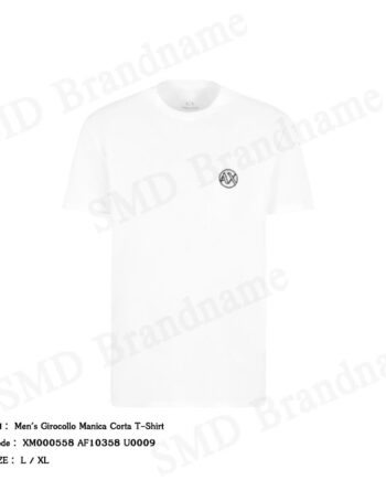 Armani Exchange เสื้อยืดคอกลมผู้ชาย รุ่น Men's Girocollo Manica Corta T-Shirt Code: XM000558 AF10358 U0009