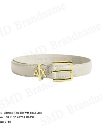 Armani Exchange เข็มขัด รุ่น Women's Thin Belt With Small Logo Code: 941182 4R759 U1092