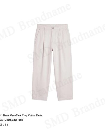 Calvin Klein Jeans กางเกงขายาวผู้ชาย รุ่น Men's One-Tuck Crop Cotton Pants Code: J326733 PDH
