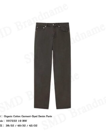 Lacoste กางเกงยีนส์ผู้ชาย รุ่น Organic Cotton Garment-Dyed Denim Pants Code: HH7222 10 I8W