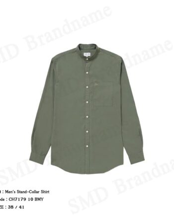 Lacoste เสื้อเชิ้ตแขนยาวผู้ชาย รุ่น Men's Stand-Collar Shirt Code: CH7179 10 BMY