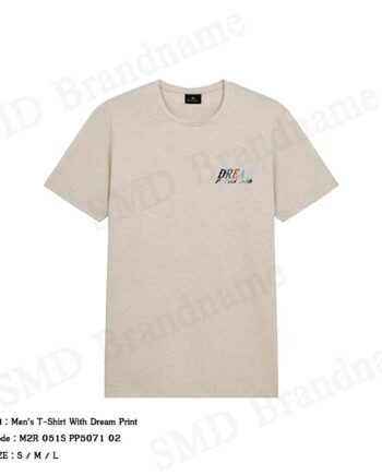 Paul Smith เสื้อยืดคอกลมผู้ชาย รุ่น Men's T-Shirt With Dream Print Code: M2R 051S PP5071 02