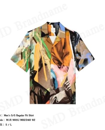 Paul Smith เสื้อเชิ้ตแขนสั้นผู้ชาย รุ่น Men's S/S Regular Fit Shirt Code: M1R 905U M02346 92
