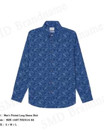 Paul Smith เสื้อเชิ้ตแขนยาวผู้ชาย รุ่น Men's Printed Long Sleeve Shirt Code: M2R 149T P22314 45