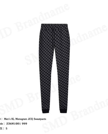 Karl Lagerfeld กางเกงลำลองขายาวผู้ชาย รุ่น Men's KL Monogram JCQ Sweatpants Code: 236M1001 999