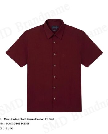 Arrow เสื้อเชิ้ตแขนสั้นผู้ชาย รุ่น Men's Cotton Short Sleeves Comfort Fit Shirt Code: MACC740S3CSMR