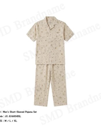 Hush Puppies เซ็ทชุดนอนผู้ชาย รุ่น Men's Short-Sleeve Sleepwear Set Code: HU H8B180 (Yellow)
