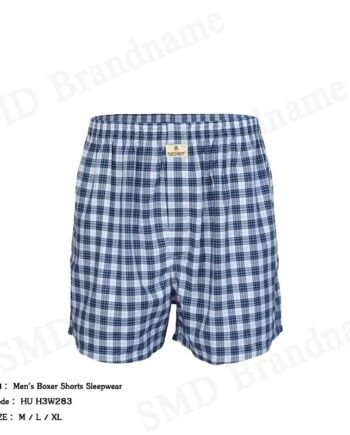 Hush Puppies กางเกงขาสั้นผู้ชาย รุ่น Men's Boxer Shorts Sleepwear Code: HU H3W283 (Navy)