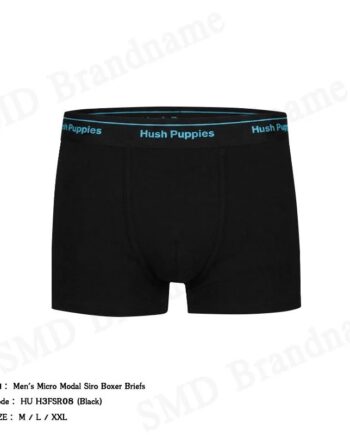 Hush Puppies กางเกงชั้นในผู้ชาย รุ่น Men's Micro Modal Siro Boxer Briefs Code: HU H3FSR08 (Black)