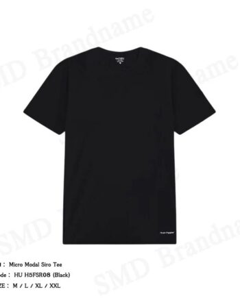 Hush Puppies เสื้อยืดคอกลมผู้ชาย รุ่น Micro Modal Siro Tee Code: HU H5FSR08 (Black)