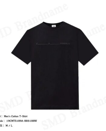 C.P. Company เสื้อยืดคอกลมผู้ชาย รุ่น Men's Cotton T-Shirt Code: 19CMTS109A 005100W