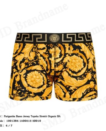 Versace กางเกงชั้นในผู้ชาย รุ่น Parigamba Basso Jersey Topeka Stretch Organic BA Code: 1000957 1A00515 5B010