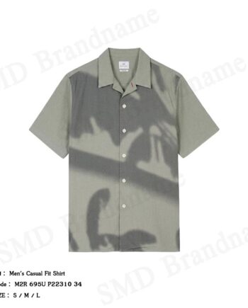 Paul Smith เสื้อเชิ้ตแขนสั้นผู้ชาย รุ่น Men's Casual Fit Shirt Code: M2R 695U P22310 34