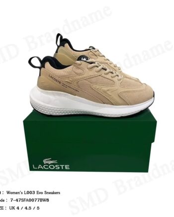 Lacoste รองเท้าผ้าใบผู้หญิง รุ่น Women's L003 Evo Sneakers Code: 7-47SFA0077BW8