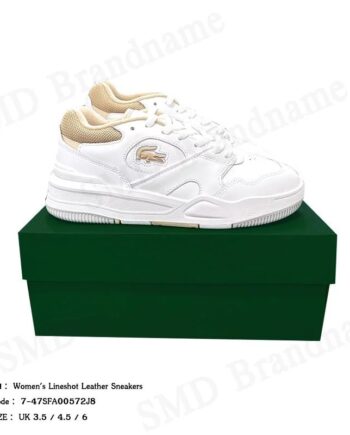 Lacoste รองเท้าผ้าใบผู้หญิง รุ่น Women's Lineshot Leather Sneakers Code: 7-47SFA00572J8