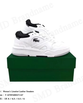 Lacoste รองเท้าผ้าใบผู้หญิง รุ่น Women's Lineshot Leather Sneakers Code: 7-47SFA0057147