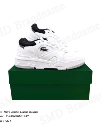 Lacoste รองเท้าผ้าใบผู้ชาย รุ่น Men's Lineshot Leather Sneakers Code: 7-47SMA0061147