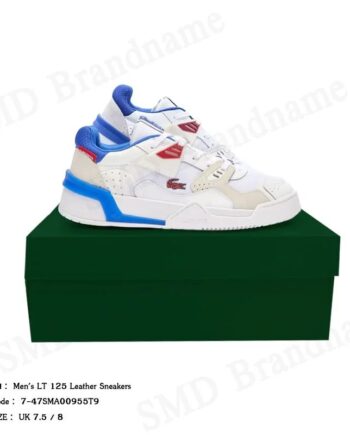 Lacoste รองเท้าผ้าใบผู้ชาย รุ่น Men's LT 125 Leather Sneakers Code: 7-47SMA00955T9