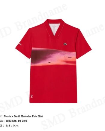Lacoste เสื้อโปโลผู้ชาย รุ่น Tennis x Daniil Medvedev Polo Shirt Code: DH2526 10 240