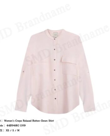 Calvin Klein เสื้อเชิ้ตแขนยาวผู้หญิง รุ่น Women's Crepe Relaxed Button-Down Shirt Code: 44B948G UH9