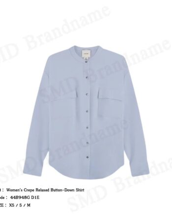 Calvin Klein เสื้อเชิ้ตแขนยาวผู้หญิง รุ่น Women's Crepe Relaxed Button-Down Shirt Code: 44B948G D1E