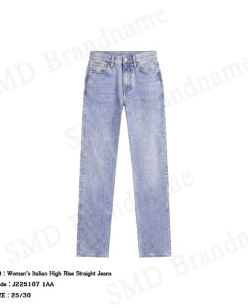 Calvin Klein Jeans กางเกงยีนส์ผู้หญิง รุ่น Woman's Italian High Rise Straight Jeans Code: J225107 1AA