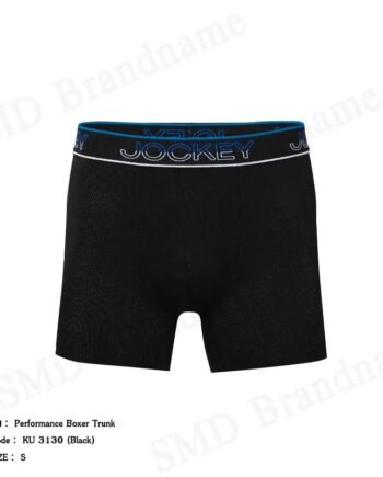 Jockey กางเกงชั้นในผู้ชาย รุ่น Performance Boxer Trunk Code: KU 3130 (Black)