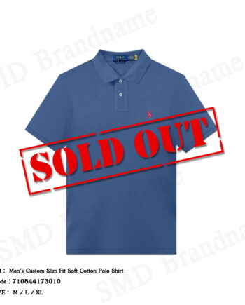 Polo Ralph Lauren เสื้อโปโลผู้ชาย รุ่น Custom Slim Fit Mesh Polo Shirt Code: 710844173010