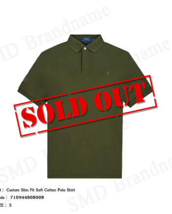 Polo Ralph Lauren เสื้อโปโลผู้ชาย รุ่น Custom Slim Fit Soft Cotton Polo Shirt Code: 710944808008