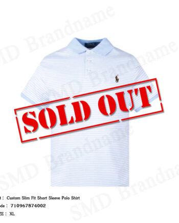 Polo Ralph Lauren เสื้อโปโลผู้ชาย รุ่น Custom Slim Fit Short Sleeve Polo Shirt Code: 710967874002