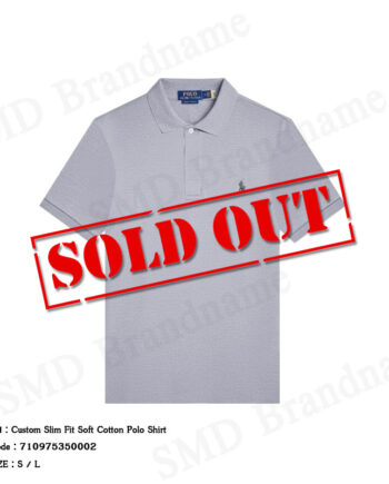Polo Ralph Lauren เสื้อโปโลผู้ชาย รุ่น Custom Slim Fit Soft Cotton Polo Shirt Code: 710975350002