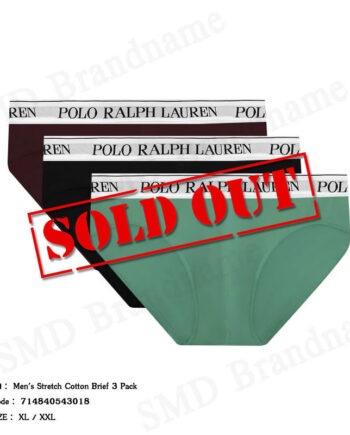 Polo Ralph Lauren กางเกงชั้นในผู้ชาย รุ่น Men's Stretch Cotton Brief 3 Pack Code: 714840543018