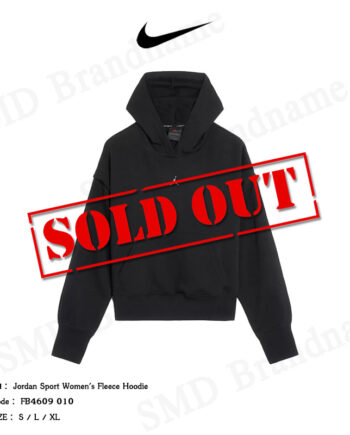 Nike เสื้อสเวตเตอร์แขนยาว รุ่น Jordan Sport Women's Fleece Hoodie Code: FB4609 010
