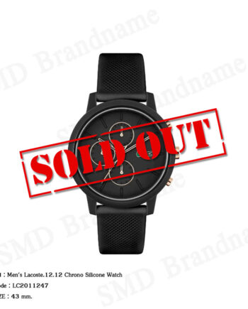 Lacoste นาฬิกาข้อมือผู้ชาย รุ่น Men's Lacoste.12.12 Chrono Silicone Watch Code: LC2011247
