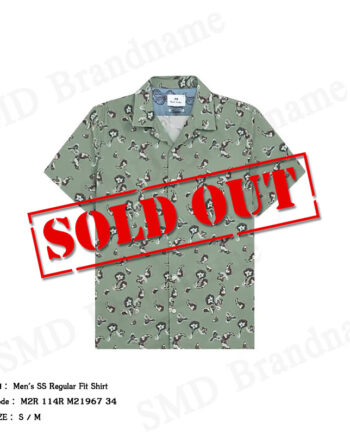 PS Paul Smith เสื้อเชิ้ตแขนสั้นผู้ชาย รุ่น Men's SS Regular Fit Shirt Code: M2R 114R M21967 34