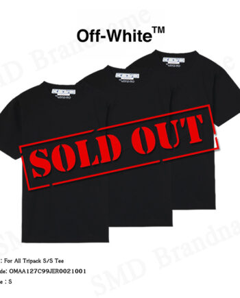OFF-WHITE เสื้อยืดคอกลมเซ็ท 3 ตัว รุ่น For All Tripack S/S Tee Code: OMAA127C99JER0021001