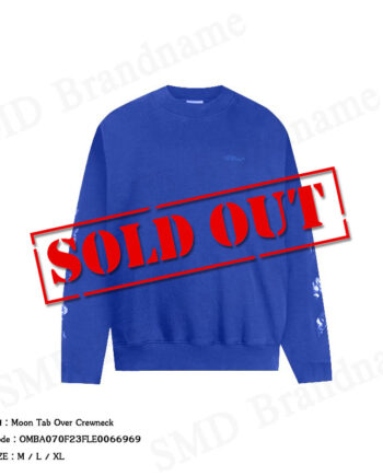 Off-White เสื้อสเวตเตอร์แขนยาวผู้ชาย รุ่น Moon Tab Over Crewneck Code: OMBA070F23FLE0066969