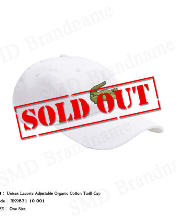 Lacoste หมวกแก็ป รุ่น Unisex Lacoste Adjustable Organic Cotton Twill Cap Code: RK9871 10 001