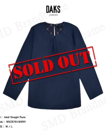 DAKS เสื้อคอกลมแขนยาว รุ่น  Voile blouse Code: WECR712W2NV