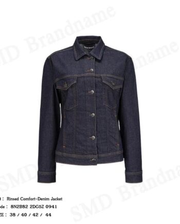 Emporio Armani เสื้อแจ็คเก็ตยีนส์ผู้หญิง รุ่น Rinsed Comfort-Denim Jacket Code: 8N2B82 2DG5Z 0941