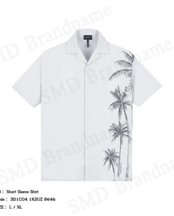 Emporio Armani เสื้อเชิ้ตแขนสั้นผู้ชาย รุ่น Short Sleeve Shirt Code: 3D1CG4 1K2UZ 0646