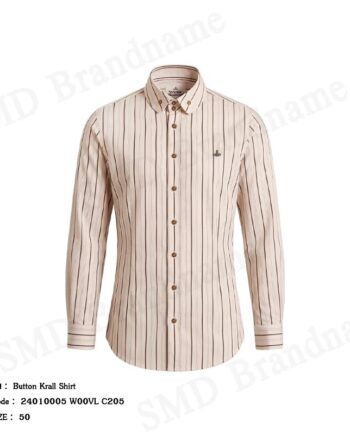 Vivienne Westwood เสื้อเชิ้ตแขนยาวผู้ชาย รุ่น Button Krall Shirt Code: 24010005 W00VL C205