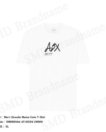 Armani Exchange เสื้อยืดคอกลมผู้ชาย รุ่น Men's Girocollo Manica Corta T-Shirt Code: XM000566 AF10334 U0009
