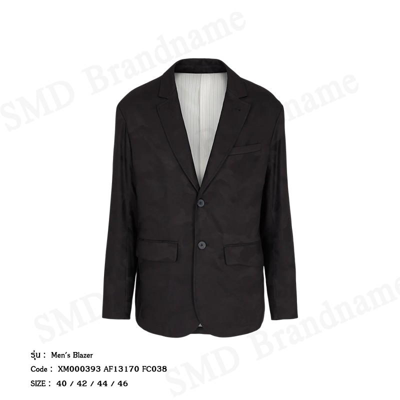 Armani Exchange เสื้อเบลเซอร์ผู้ชาย รุ่น Men's Blazer Code: XM000393 AF13170 FC038